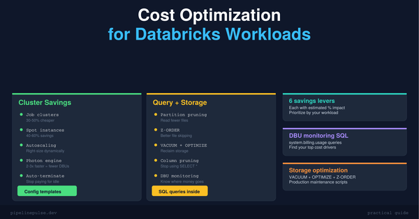 Cost Optimization for Databricks Workloads