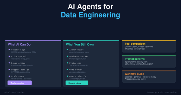 Using AI Agents for Data Engineering: A Practical Guide